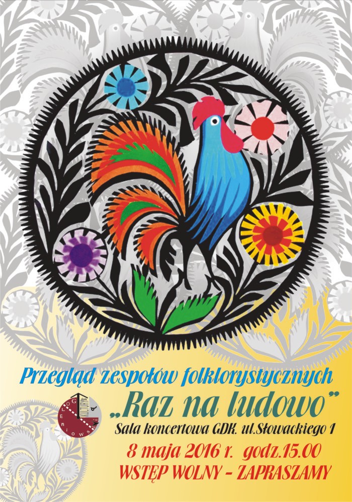 Raz na ludowo plakat do internetu
