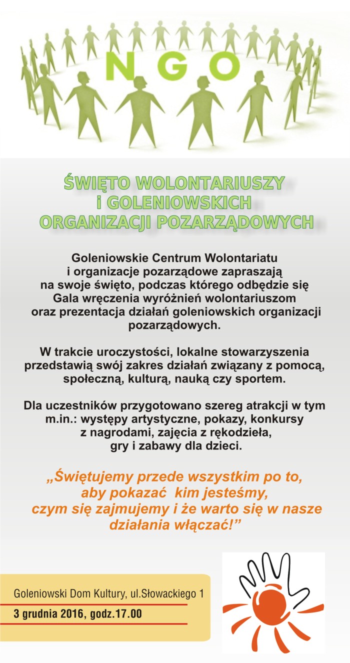 Plakat WOLONTARIAT